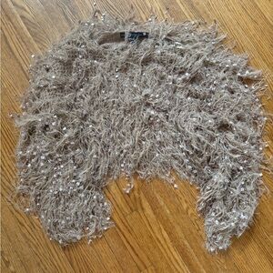 Shaggy Brown Sequin Sweater